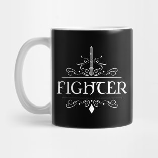 Fighter Character Class TRPG Tabletop RPG Gaming Addict Mug